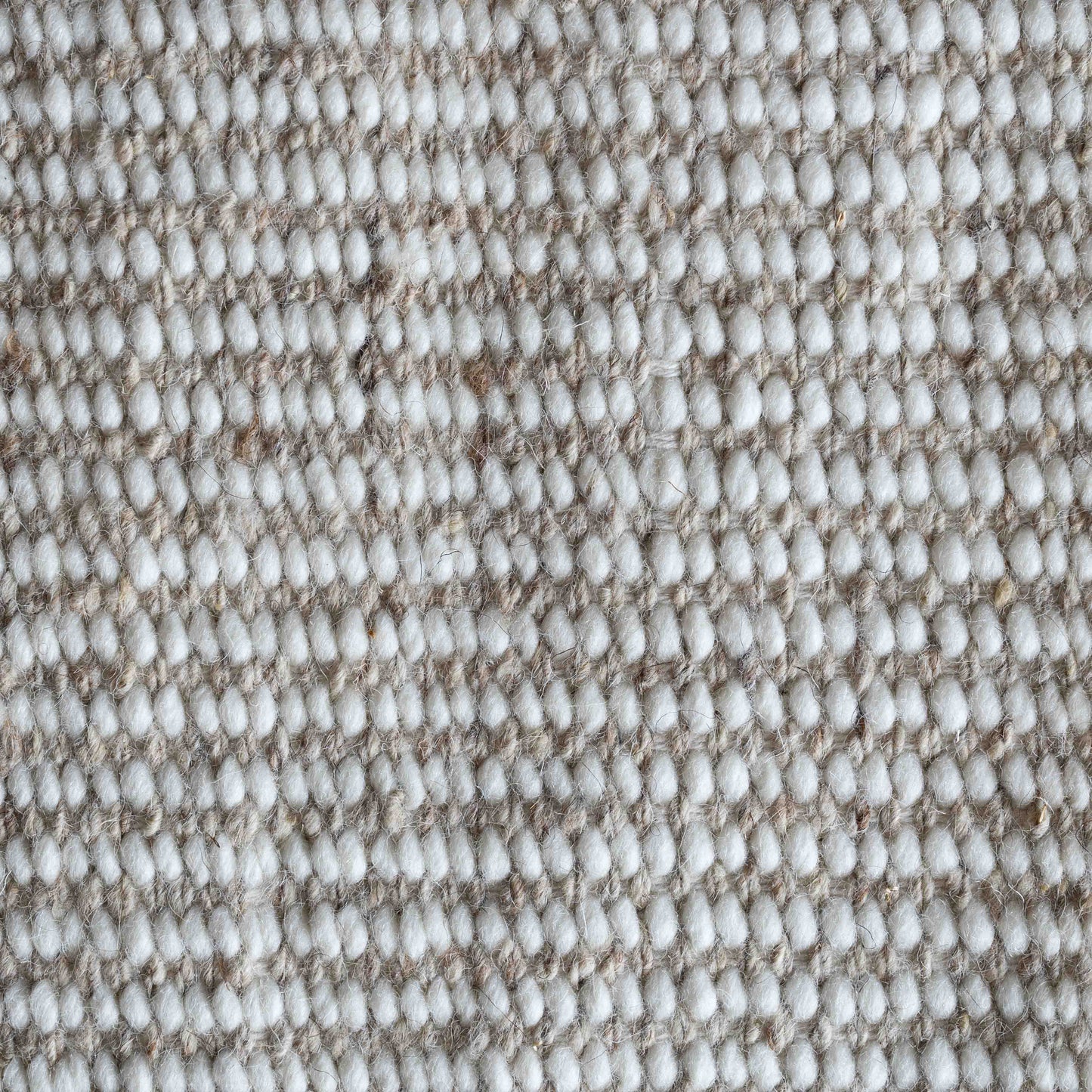 Chennai Express Handcrafted Silver Ivory Wool Rug