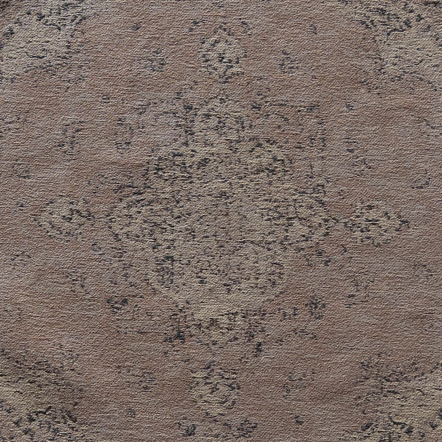 Queensway Peach Cotton Woven Round Rug